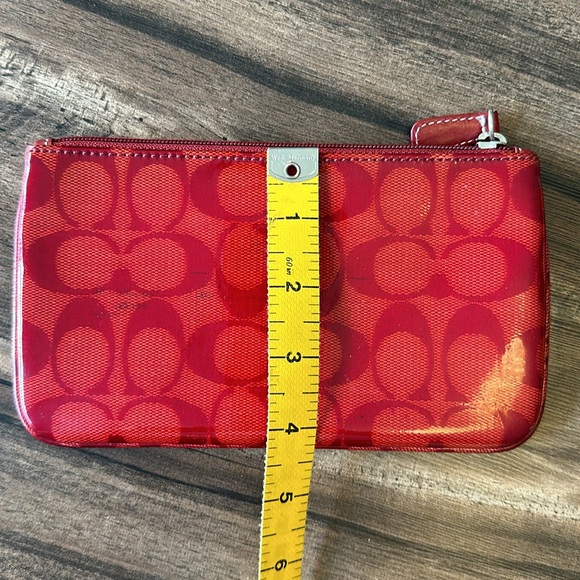 Coach Red Pouch - Picture 5 of 5